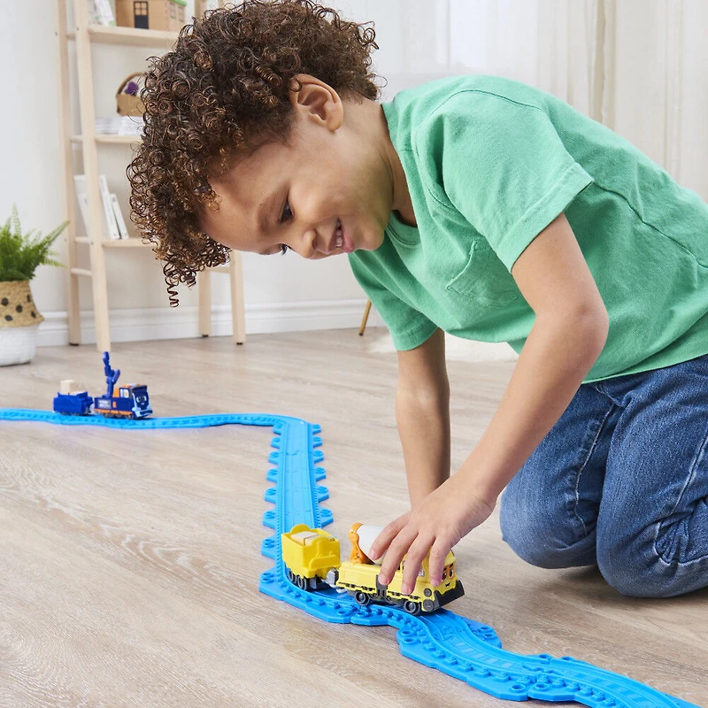 Mighty Express, Petit train Push and Go Brock le bâtisseur avec wagon de cargaison