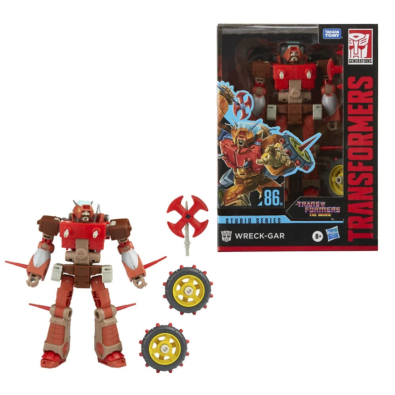 Transformers Studio Series 86-09, figurine Wreck-Gar 1986 de 16,5 cm de Transformers : le film, classe Voyageur
