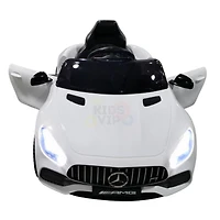 KidsVip 12V Enfants et Tout-Petits Mercedes GT Edition Voiture Eléctrique avec Commande à Distance - Blanc