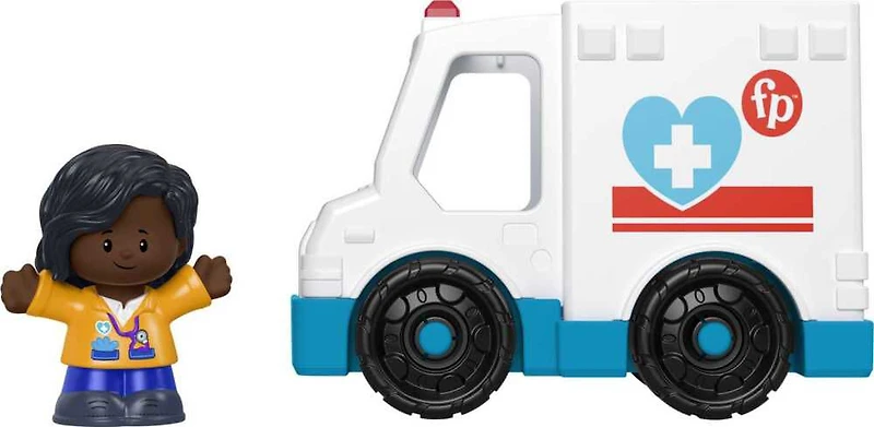 Fisher-Price Little People Ambulance, véhicule à pousser