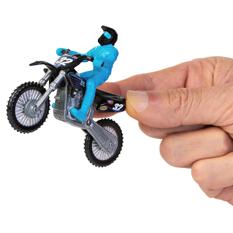 Supercross, Authentic Justin Cooper 1:24 Scale Die-Cast Motorcycle with Rider Figure