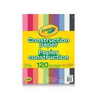 Papier construction Crayola 120 feuilles
