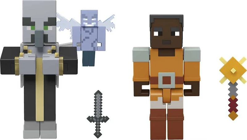 Minecraft- Dungeons - Figurines - Hal et Le Sans-Nom