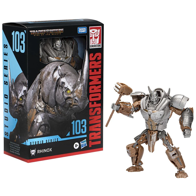 Transformers Generations Studio Series 103, figurine Rhinox classe Voyageur de 16,5 cm, Transformers: Rise of the Beasts