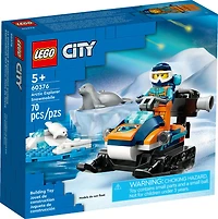 LEGO City Arctic Explorer Snowmobile 60376 Building Toy Set (70 Pieces)