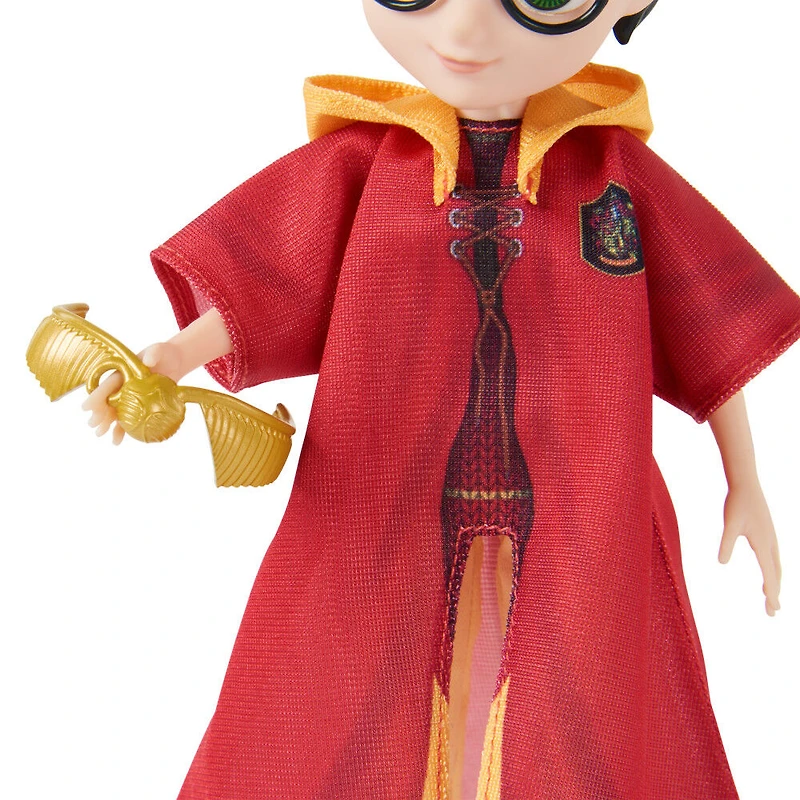 Wizarding World Harry Potter, Coffret Harry Potter Quidditch Gift Set avec poupée Harry Potter de 20,3 cm en tenue de Quidditch et 9 accessoires, 11 pièces