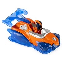 PAW Patrol, Véhicule Zuma en métal True Metal à collectionner, Série Prêt à foncer à l'échelle 1:55