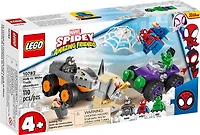 LEGO Marvel Spidey And His Amazing Friends Hulk vs. Rhino Truck Showdown 10782 (110 Pieces)