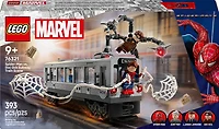 LEGO Marvel La Scène du Métro avec Spider-Man et Doc Ock, Cadeau de Jouet de Construction de Superhéros 76321
