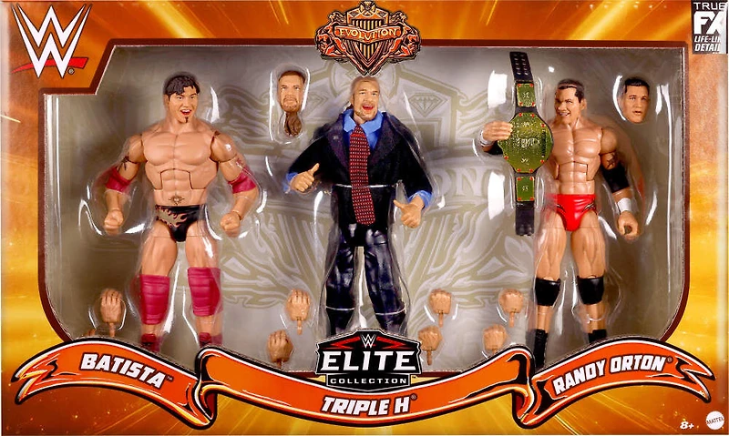 WWE Collection Elite Coffret de 3figurines articulées Evolution