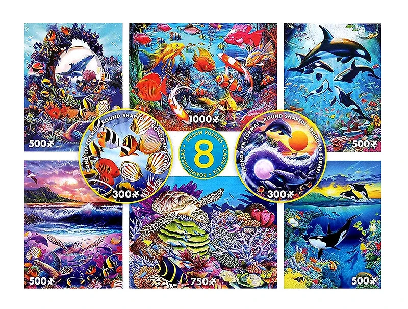 Ceaco 8-in-1 Multipack Puzzle Seaside
