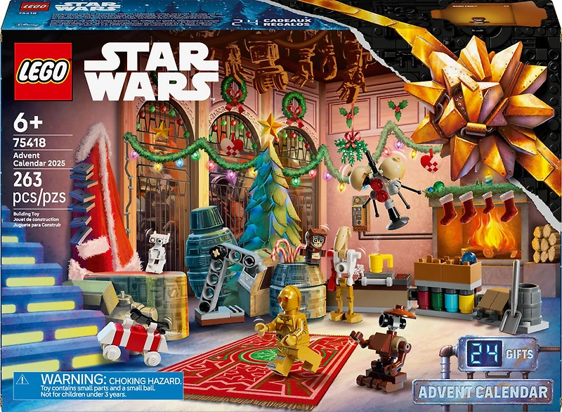 LEGO Star Wars Advent Calendar 2025, Gift Set, Building Toys, Christmas Present for Kids 75418