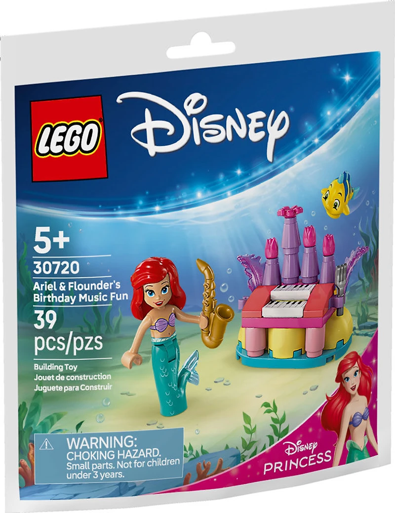LEGO Disney Princess L'anniversaire musical d'Ariel et de Barboteur 30720