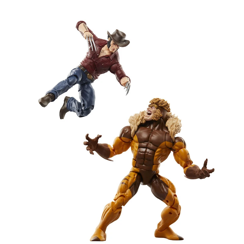 Marvel Legends Series, Logan contre Sabretooth, figurines Wolverine