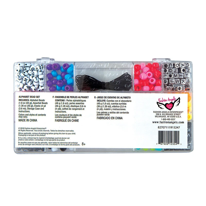 Fashion Angels Raconter Votre Histoire Alphabet Bead Case-Small