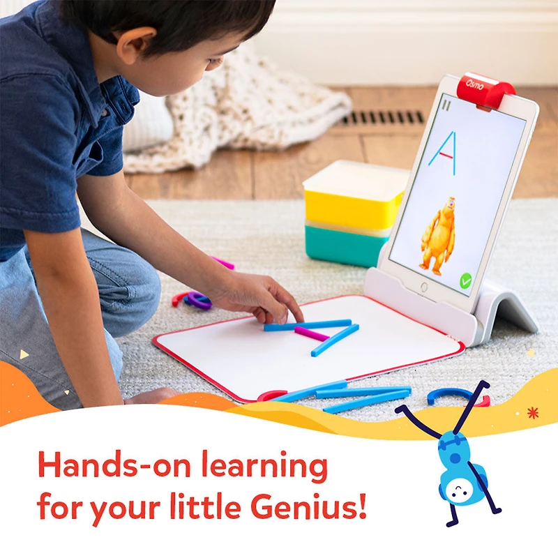Osmo - Little Genius Starter Kit pour iPad - 4 jeux éducatifs - Jouet STIM (Base Osmo incluse)