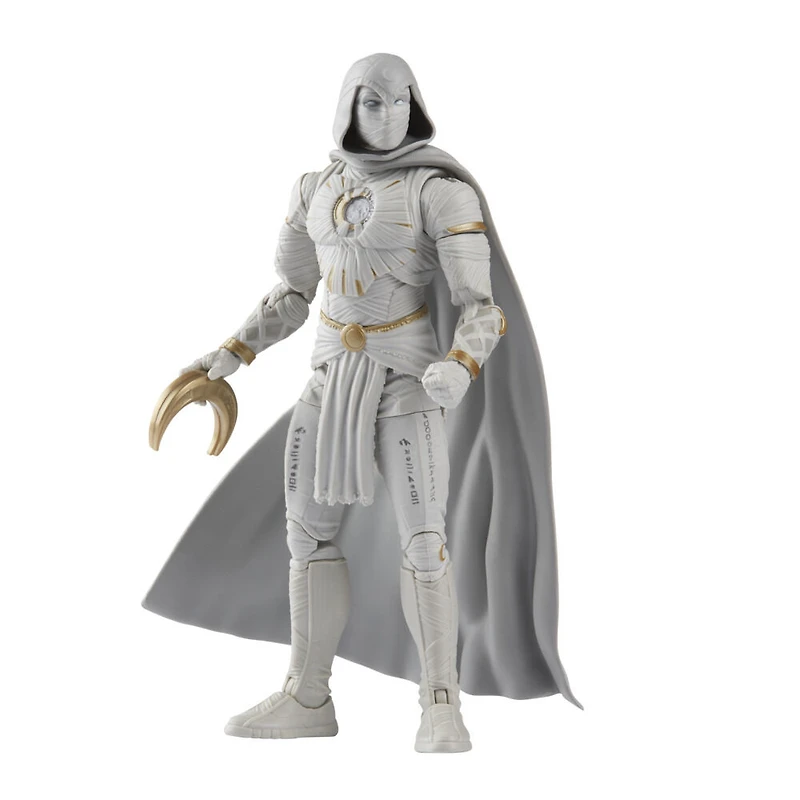 Marvel Legends Series, figurine de collection Moon Knight de 15 cm de la série MCU Disney+ Moon Knight, avec 4 accessoires