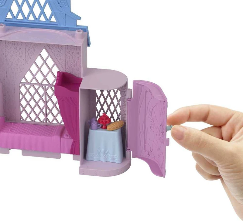 Disney Frozen Storytime Stackers Playset, Anna's Arendelle Castle Dollhouse with Small Doll