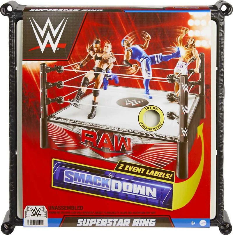 WWE Superstar Ring with Spring-Loaded Mat
