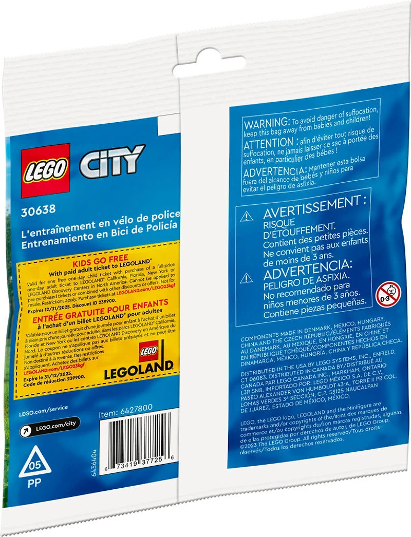 LEGO City L'entraînement en vélo de police 30638
