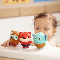 Ensemble de jouets pour le bain, Squish and Splash - Dash, Muffin, Brownie, Land of B.