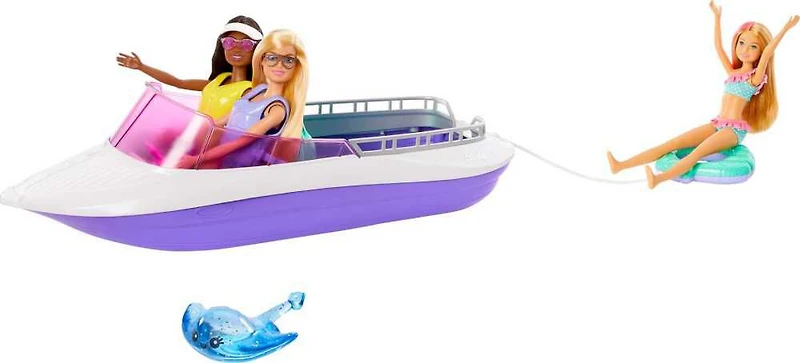 Barbie - Mermaid Power - Coffret de jeu avec poupées et bateau