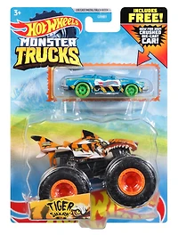 Hot Wheels Monster Trucks 1:64 Tiger Shark Vehicle 2 Pack