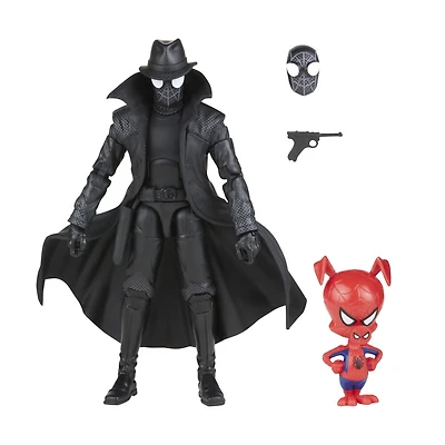 Marvel Legends Series Spider-Man, figurine Spider-Man Noir et Spider-Ham 60e anniversaire de 15 cm, 2 accessoires - Notre exclusivité