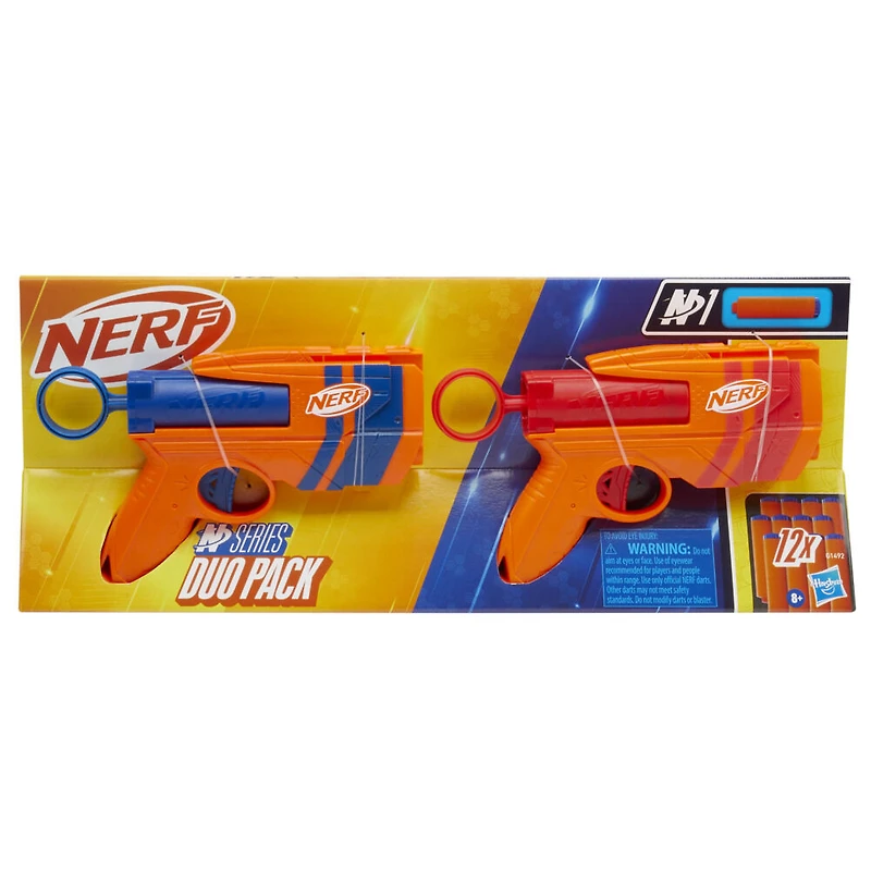 Nerf N Series, Duo Pack de blasters à fléchettes et 12 fléchettes N1