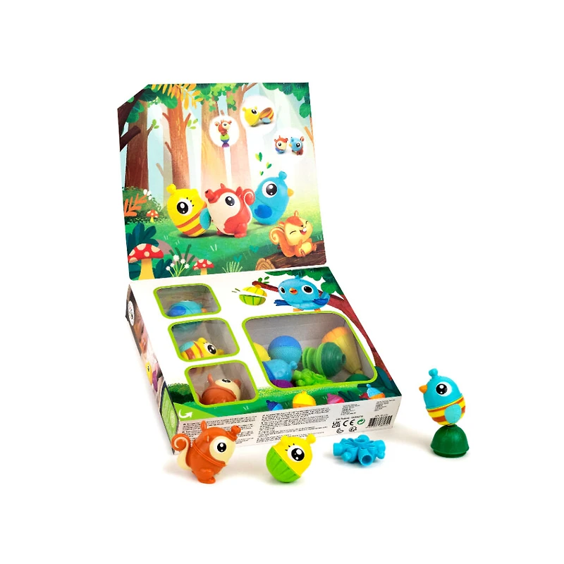 Lalaboom - 5 in 1 snap beads animaux et accessoires (25 pièces)