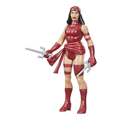 Marvel Legends, figurine de collection retro Elektra de 9,5 cm