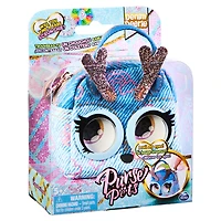 Micro Purse Pets, Biche Denim Deerie, Petit sac à main élégant qui lève les yeux au ciel