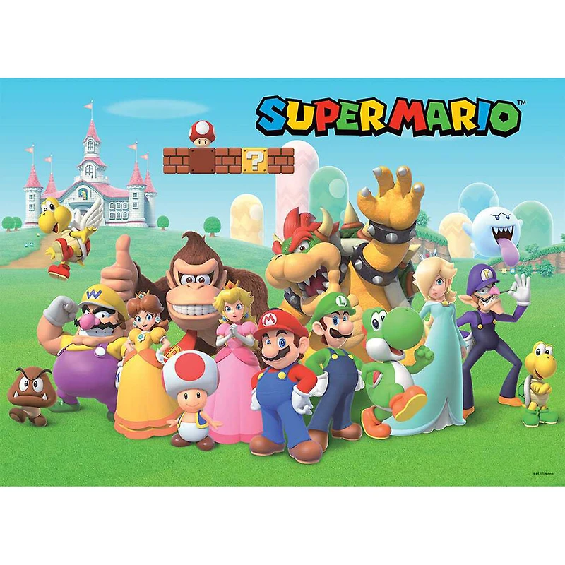 USAopoly Super Mario "Mushroom Kingdom" 1000 Piece Puzzle - English Edition