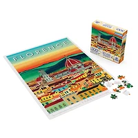 Puzzles Spin Master, Florence, Italie, Puzzle BlueBoard de 300 pièces de la série Voyage représentant un coucher de soleil sur la cathédrale