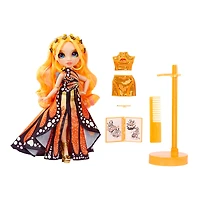 Rainbow High Fantastic Fashion Poppy Rowan - Poupée-mannequin orange de 11 po (28 cm) et jouet