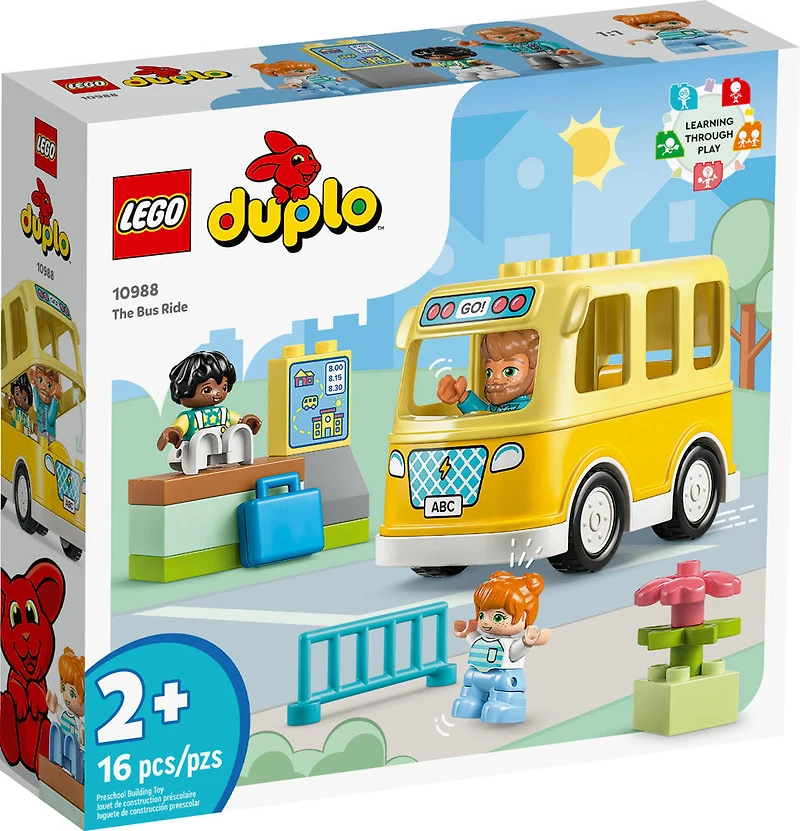 LEGO DUPLO Town The Bus Ride 10988 Building Toy Set (16 Pieces)
