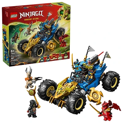 LEGO NINJAGO La Voiture Transformable de Jay, Voiture de Ninja, Ensemble de Construction avec 5 Figurines 71856