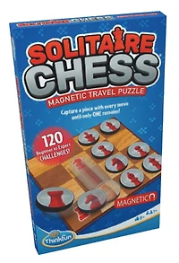Puzzle de voyage magnétique Solitaire Chess - Édition anglaise
