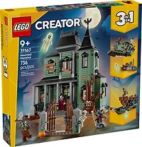 LEGO Creator 3 in 1 Haunted Mansion Building Toy - Haunted House Play Set for Kids, Ages 9+ - 31167