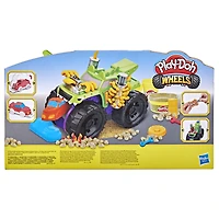 Play-Doh Wheels, Monster Truck, avec voiture et 4 couleurs de pâte Play-Doh atoxique dont la pâte Terrain