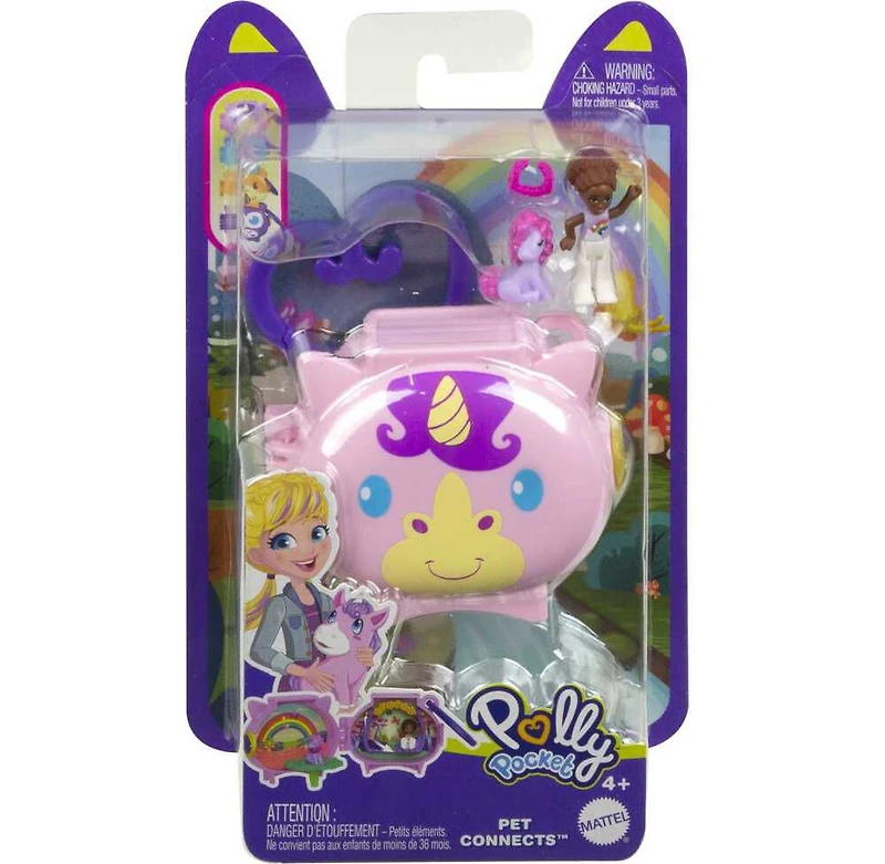 Polly Pocket Pet Connects Stackable Compact, Doll, Animal