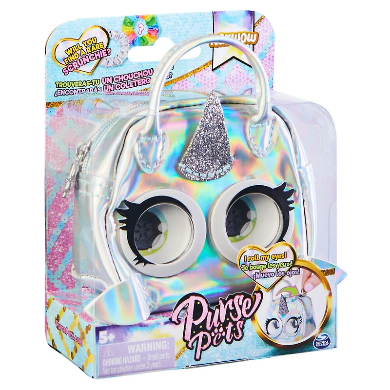 Micro Purse Pets, Narval Narwow, Petit sac à main élégant qui lève les yeux au ciel