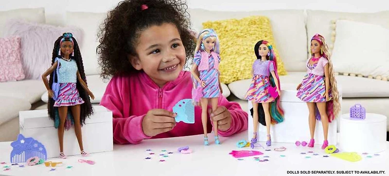 Barbie - Ultra Chevelure - Poupée à thème de coeurs