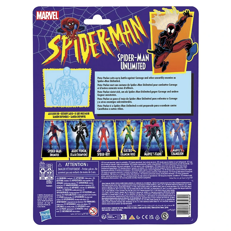 Marvel Legends Series Spider-Man Unlimited Comics Action Figure