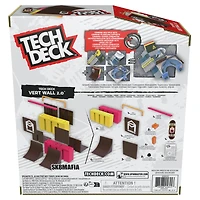 Tech Deck, Vert Wall 2.0, X-Connect Park Creator, Coffret rampe à construire et à personnaliser avec fingerboard exclusif