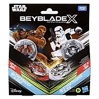 Collaboration Beyblade X et Star Wars, Chewbacca 4-80LF contre Stormtrooper 5-70B - Notre exclusivité