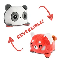 TeeTurtle Peluche Réversible Panda et Panda Rouge - Noir & Blanc/Rouge - Édition anglaise