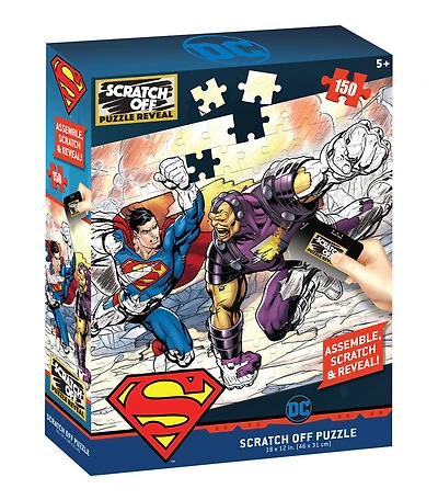 Scratch Off: DC Universe- Superman & Mongul Scratch Puzzle 150 p