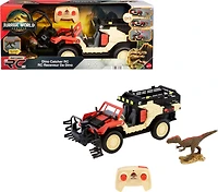 Matchbox RC Jurassic World Dino Catcher RC, Remote-Control Toy Truck with Dinosaur Figure