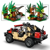 LEGO Jurassic World L'Évasion Hors Route du Raptor, Jouet de Dinosaure, Ensemble de Construction pour Enfants 76972
